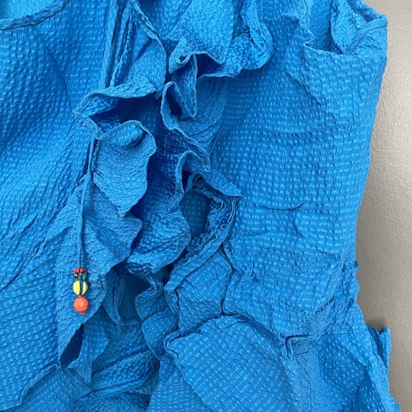 Rebecca Taylor royal blue camisole top spaghetti - Picture 5 of 8